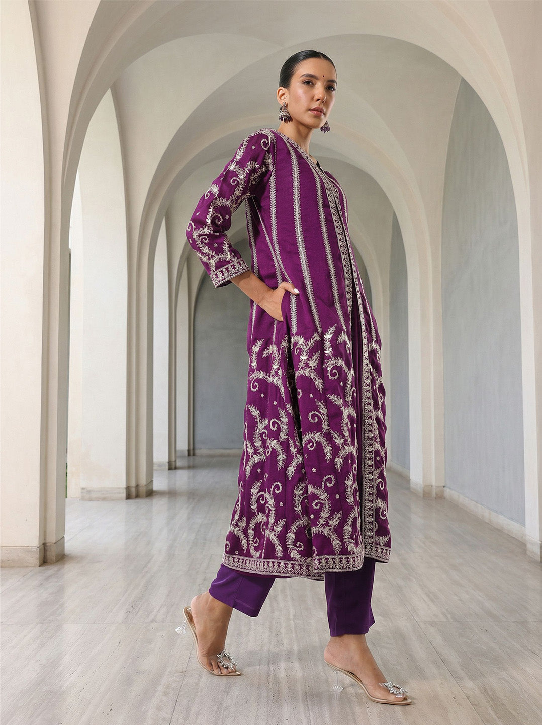 Rich Purple A Line Dresses