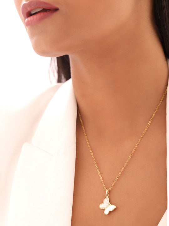 Ishin Gold  Colour Gold Plated Artificial Stones And Beads Chain