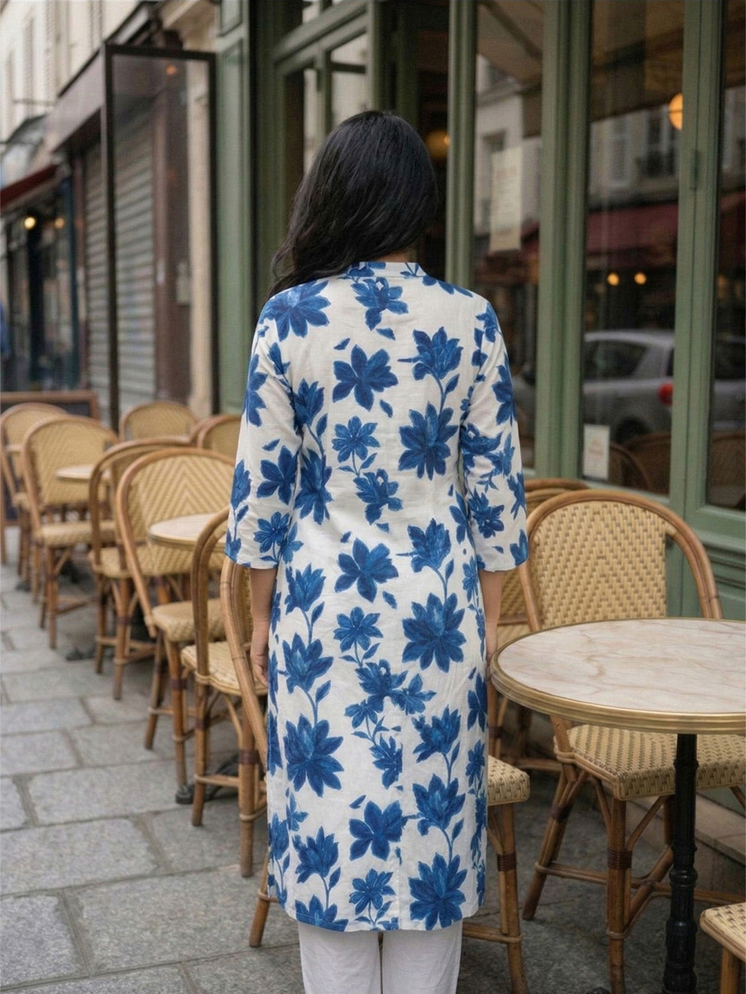 Comfy Off white Straight Kurta sets
