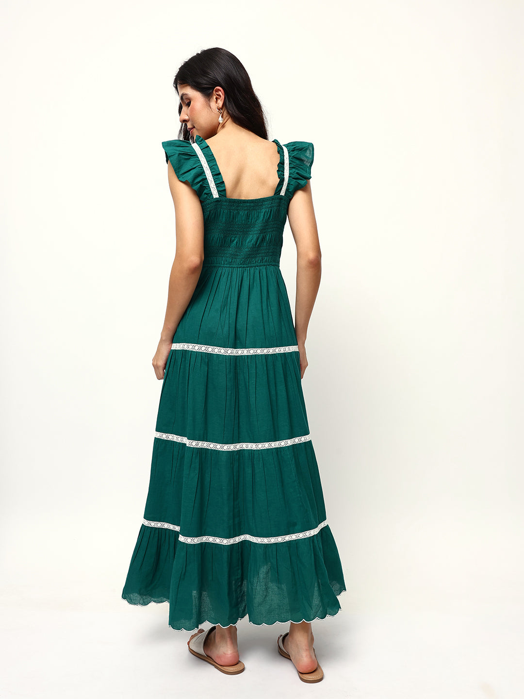 Comfy Green  Fit & Flare Dresses