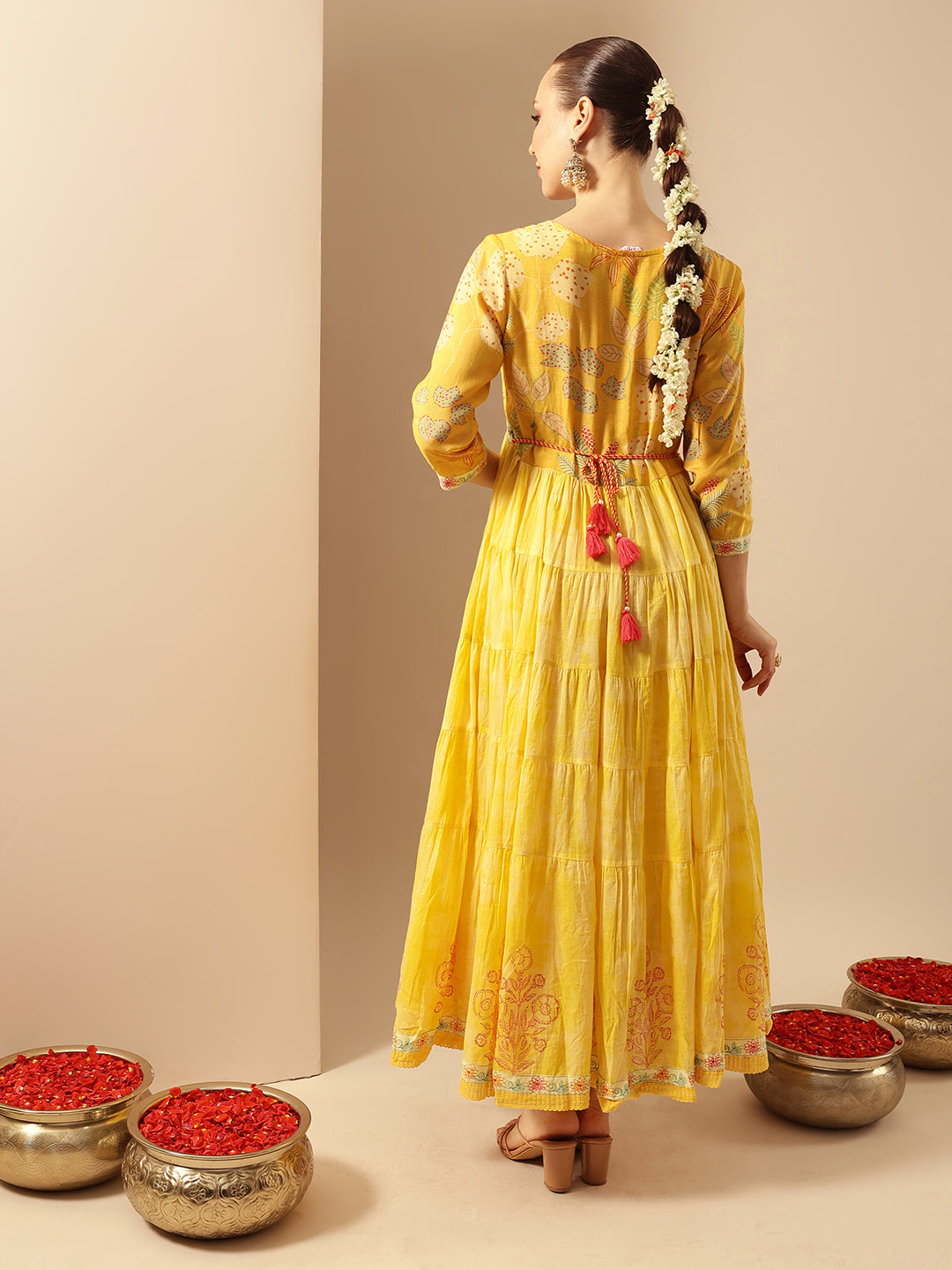 Buy Comfy Mustard Fit & Flare Dresses
