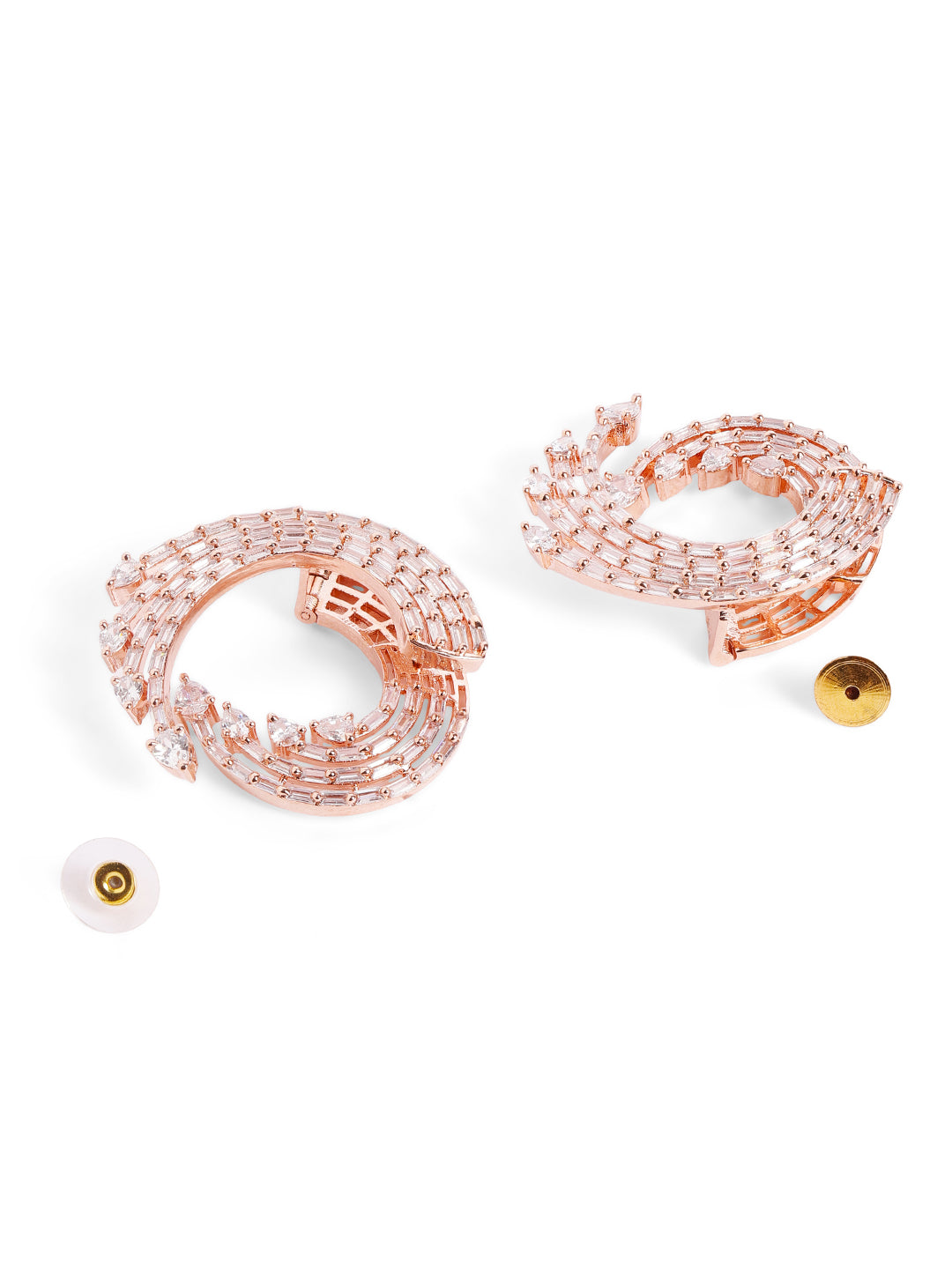 White Colour Gold Plated AD Studs Earring|ER-IS-10229