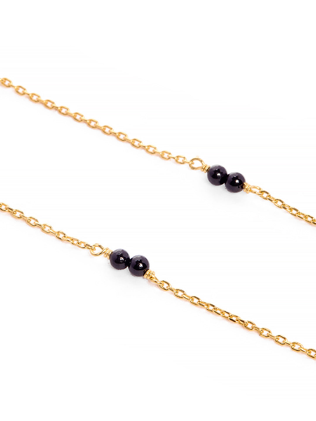 925 Silver Gold Plated Zircon Mangalsutra