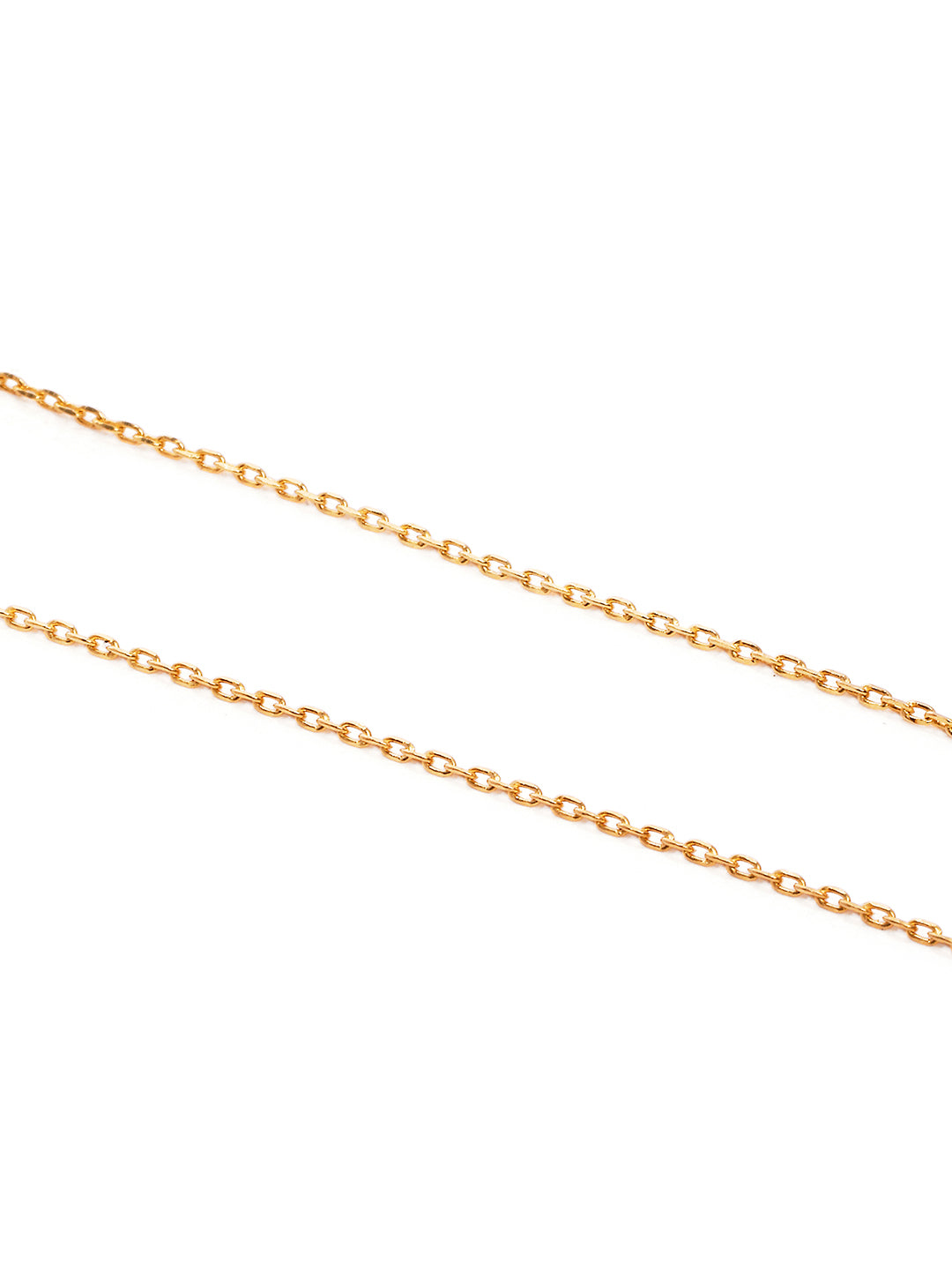 925 Silver Gold Plated Zircon Pendant With Chain