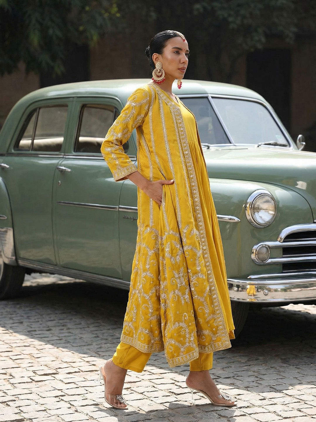 Rich Yellow A Line Dresses