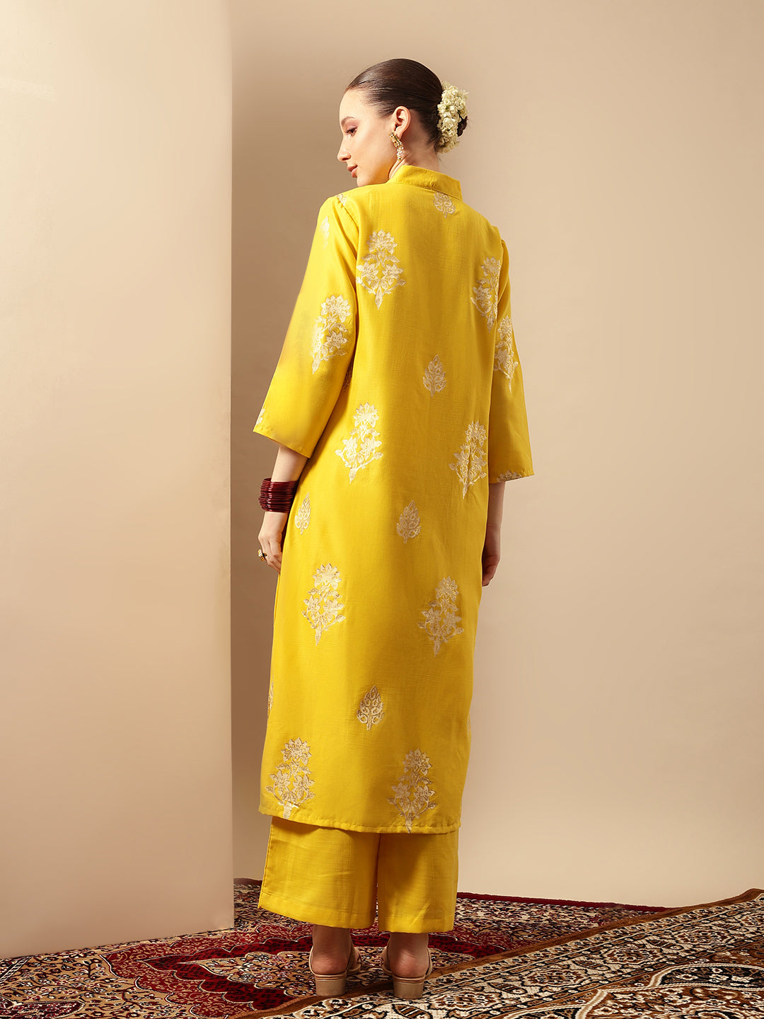 Graceful Avacado A Line Kurta Sets