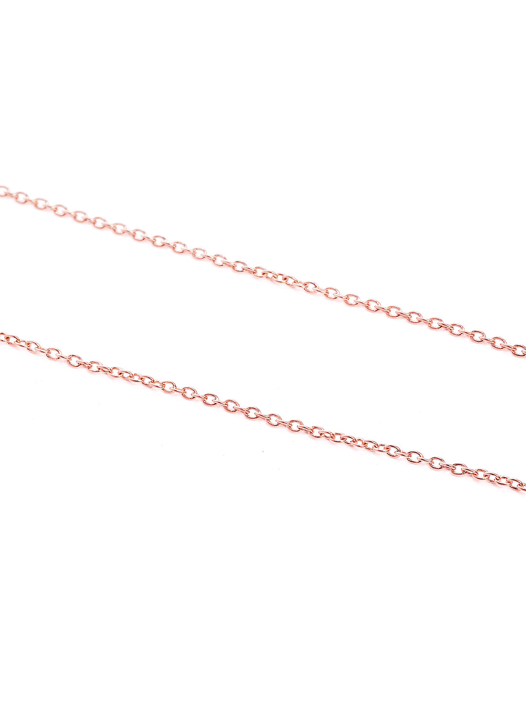925 Silver Rose Gold Plated Zircon Necklace