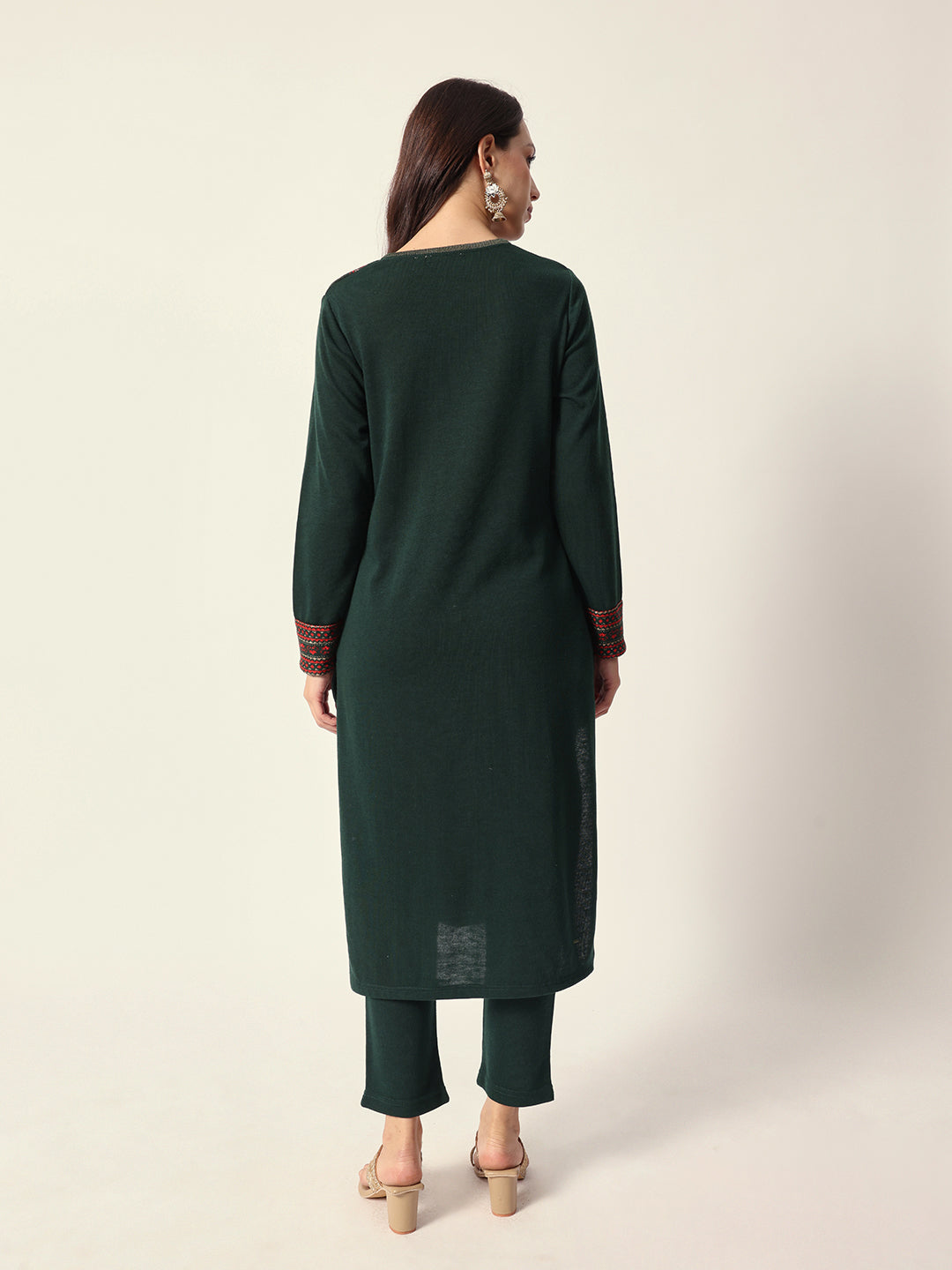 Woven Design Jacquard Kurta Straight Fit Kurta