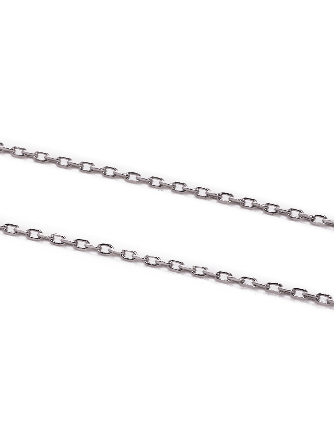 925 Silver Rodium Plated Zircon Pendant with Chain