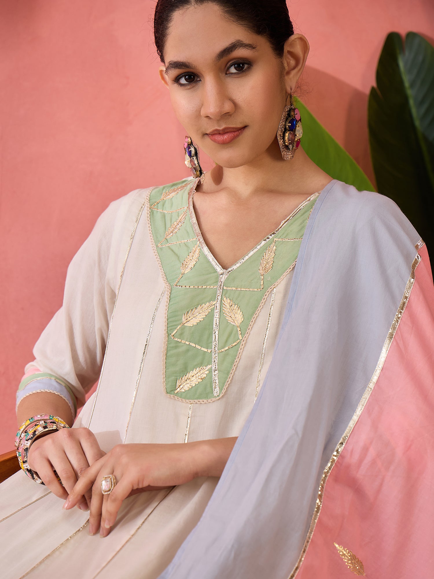 Comfy Embroidered Pure Cotton Kurta Sets