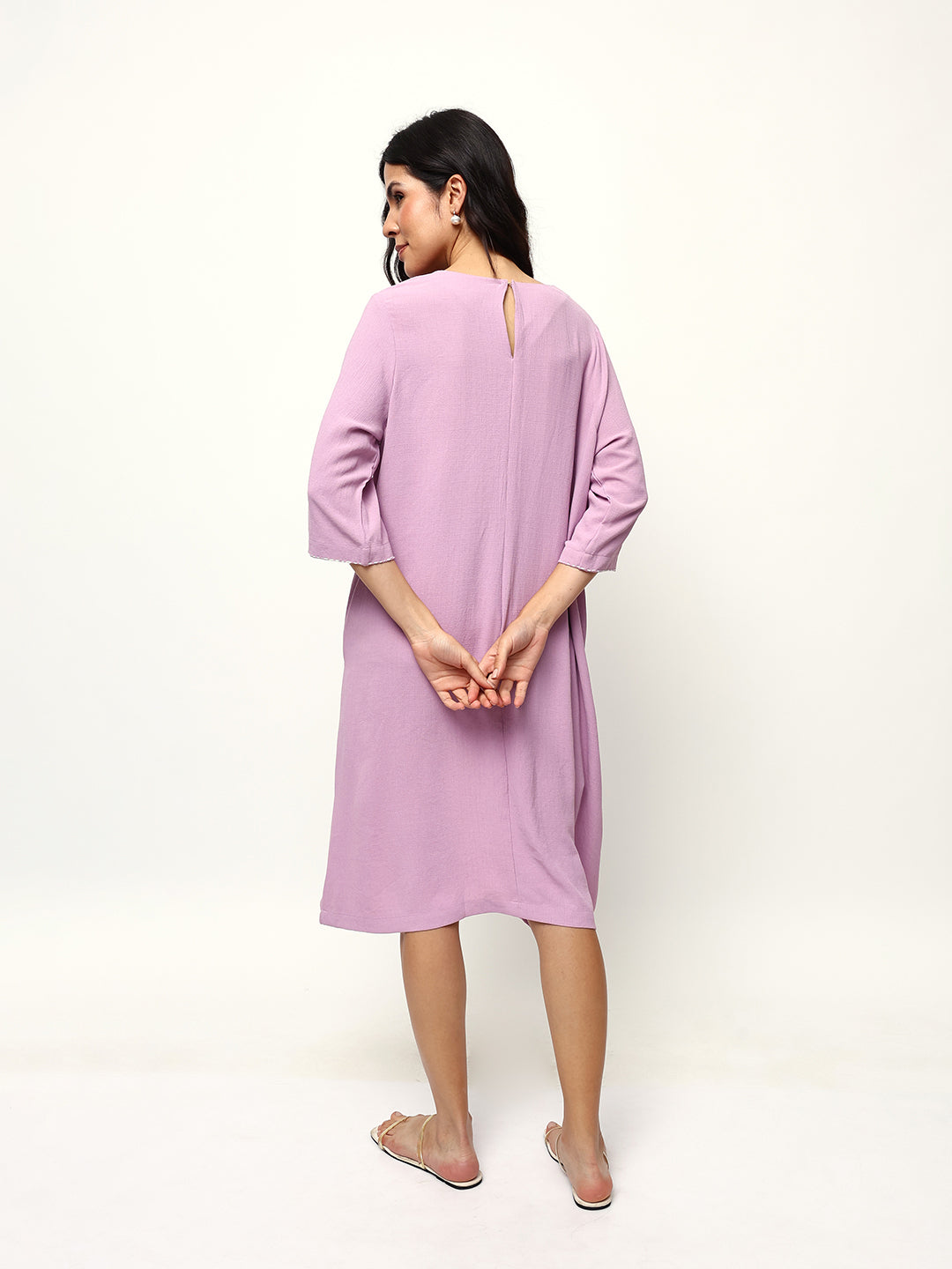 Comfy Lilac  Straight Dresses