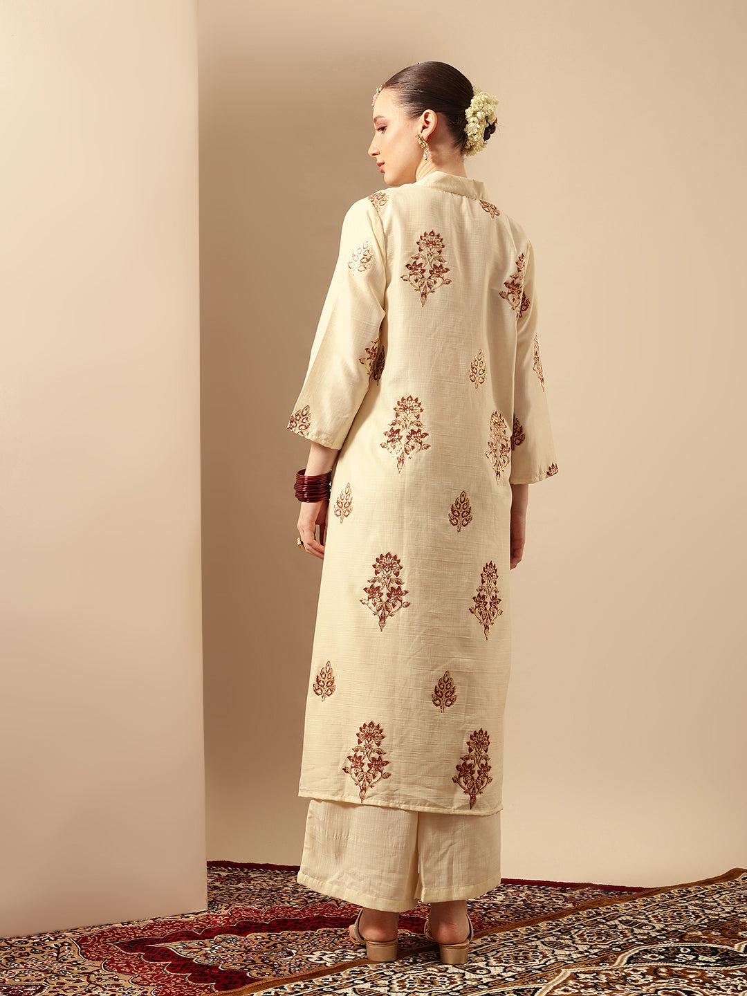 Graceful Natural A Line Kurta Sets