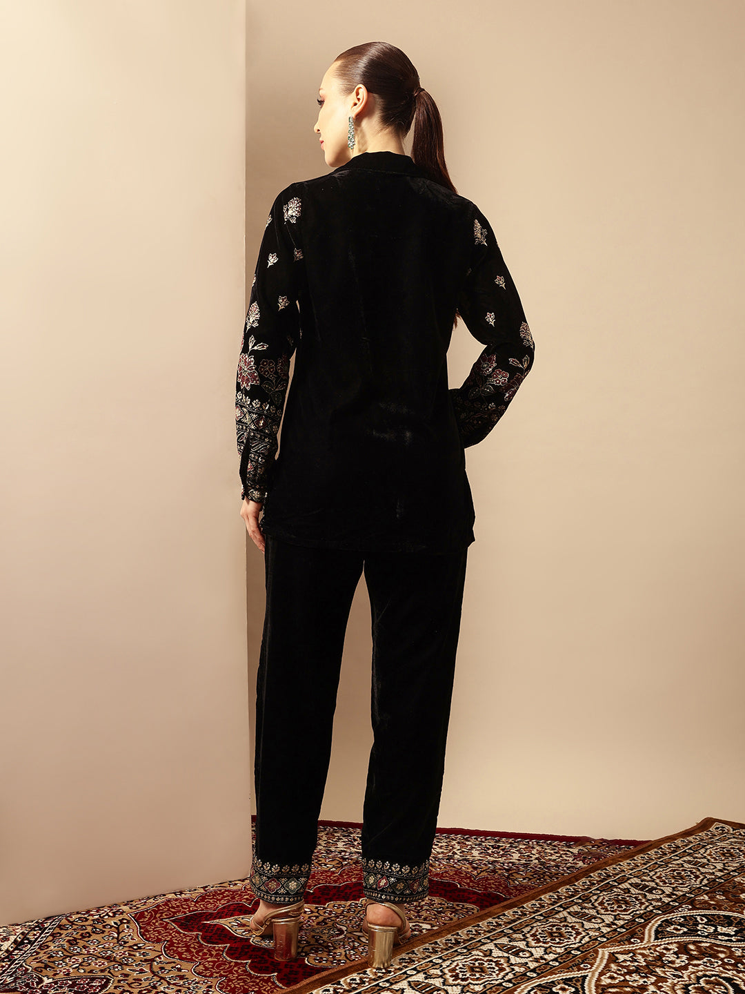 Rich Black Regular Co-ords