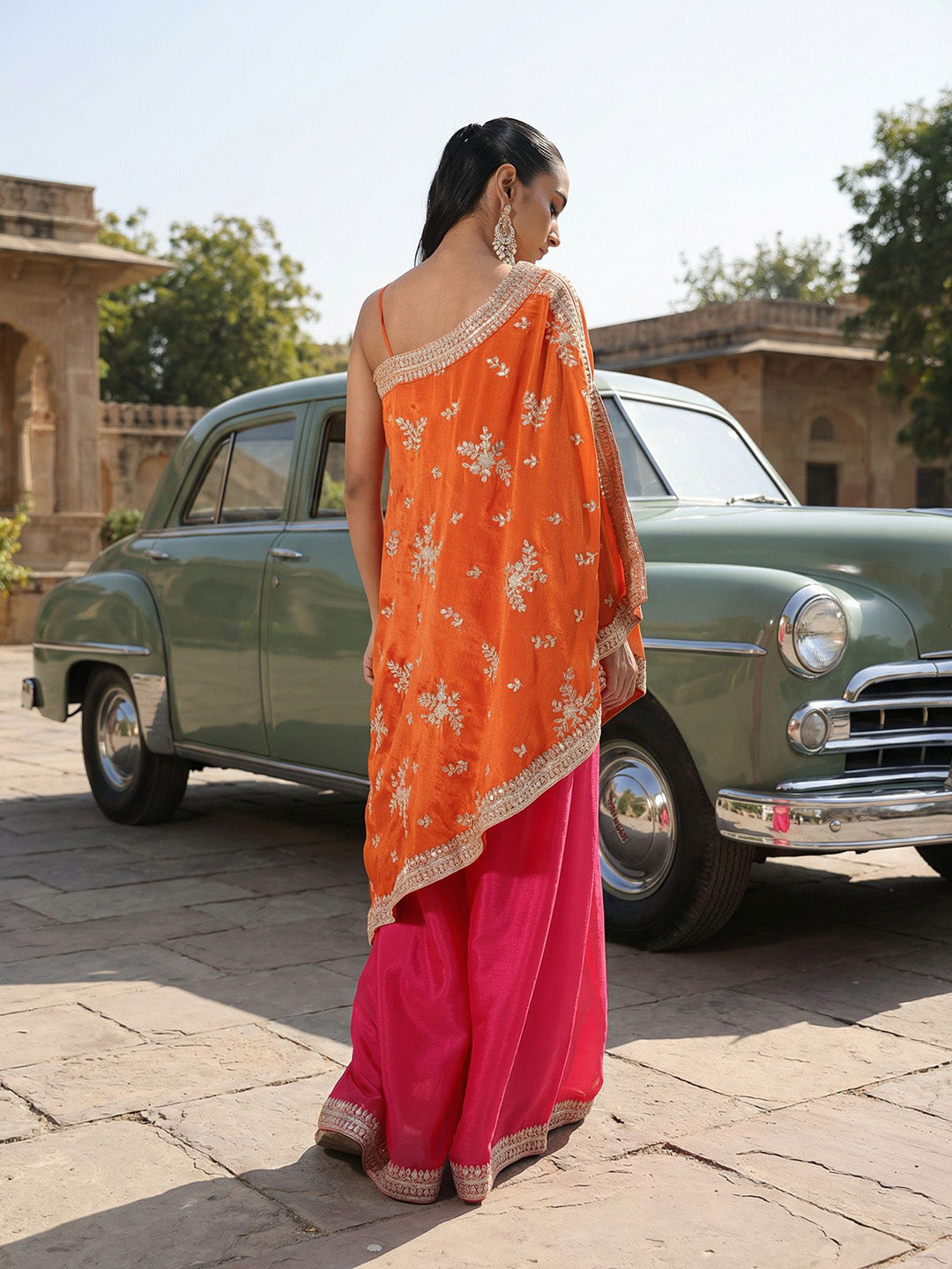 Rich Orange A Line Co-Ords