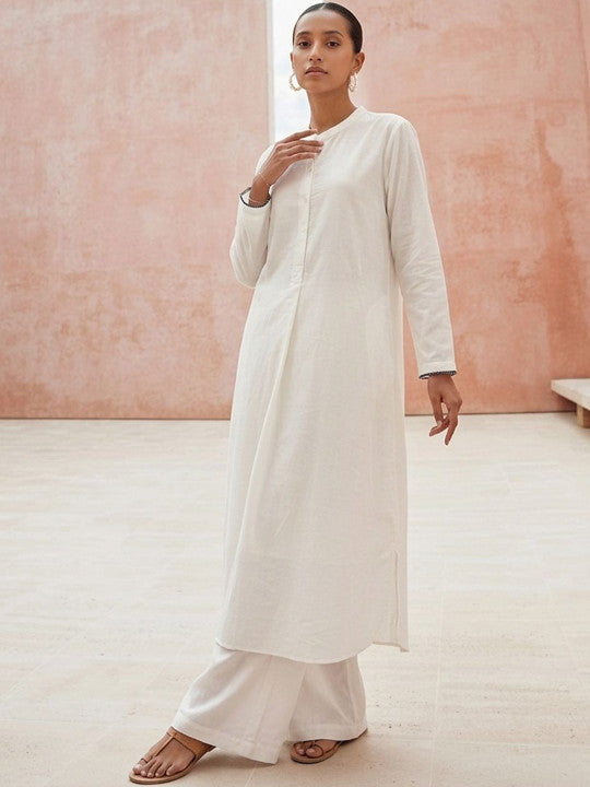 Comfy Natural Daftar Embroidered Kurta sets
