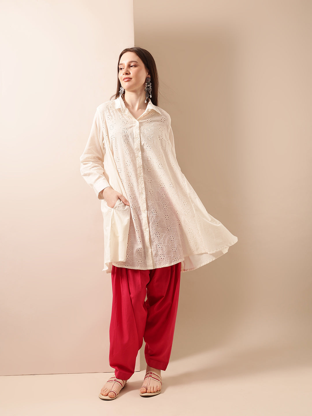 Graceful Natural A Line Tops