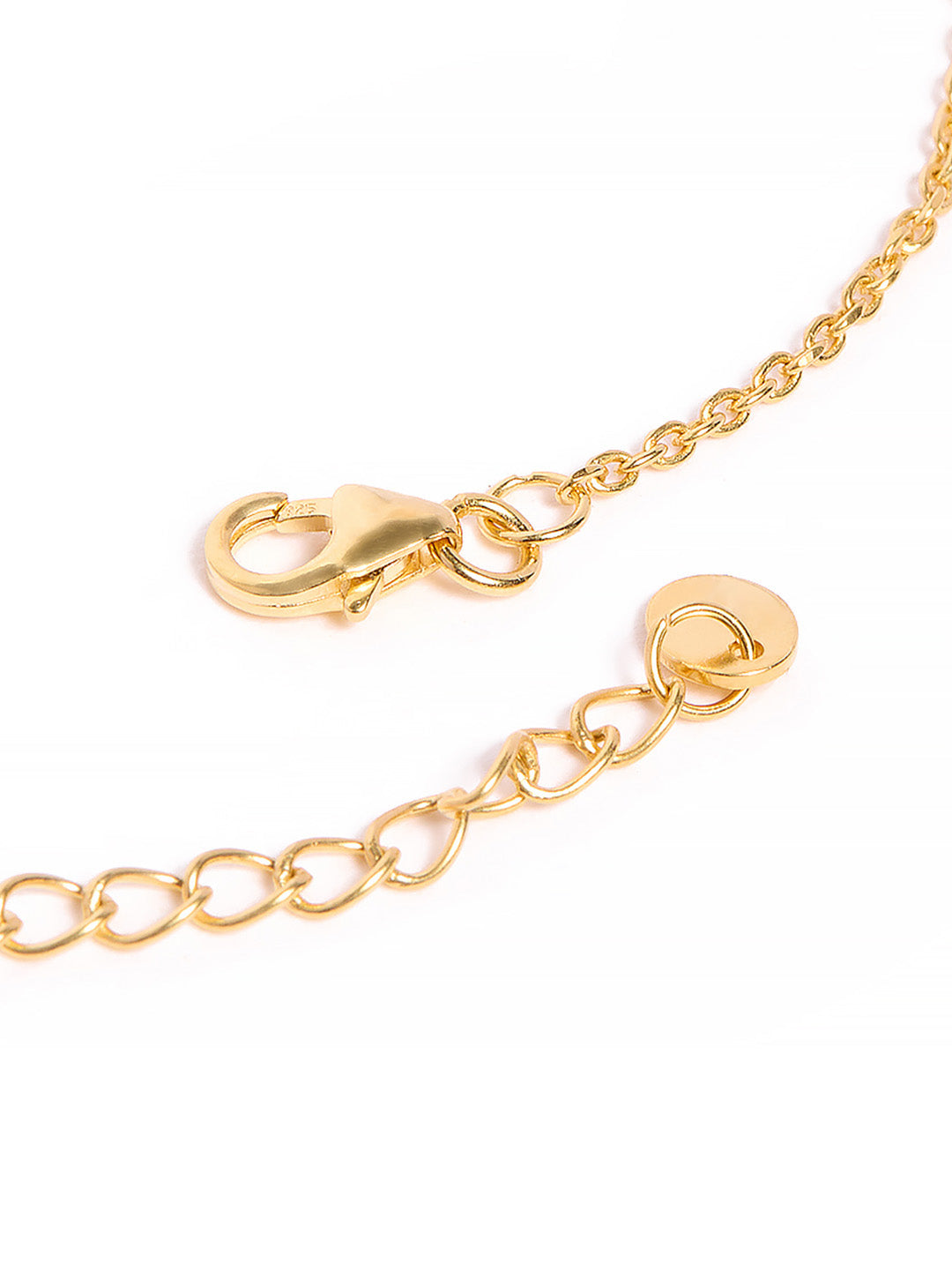 925 Silver Gold Plated Zircon Mangalsutra