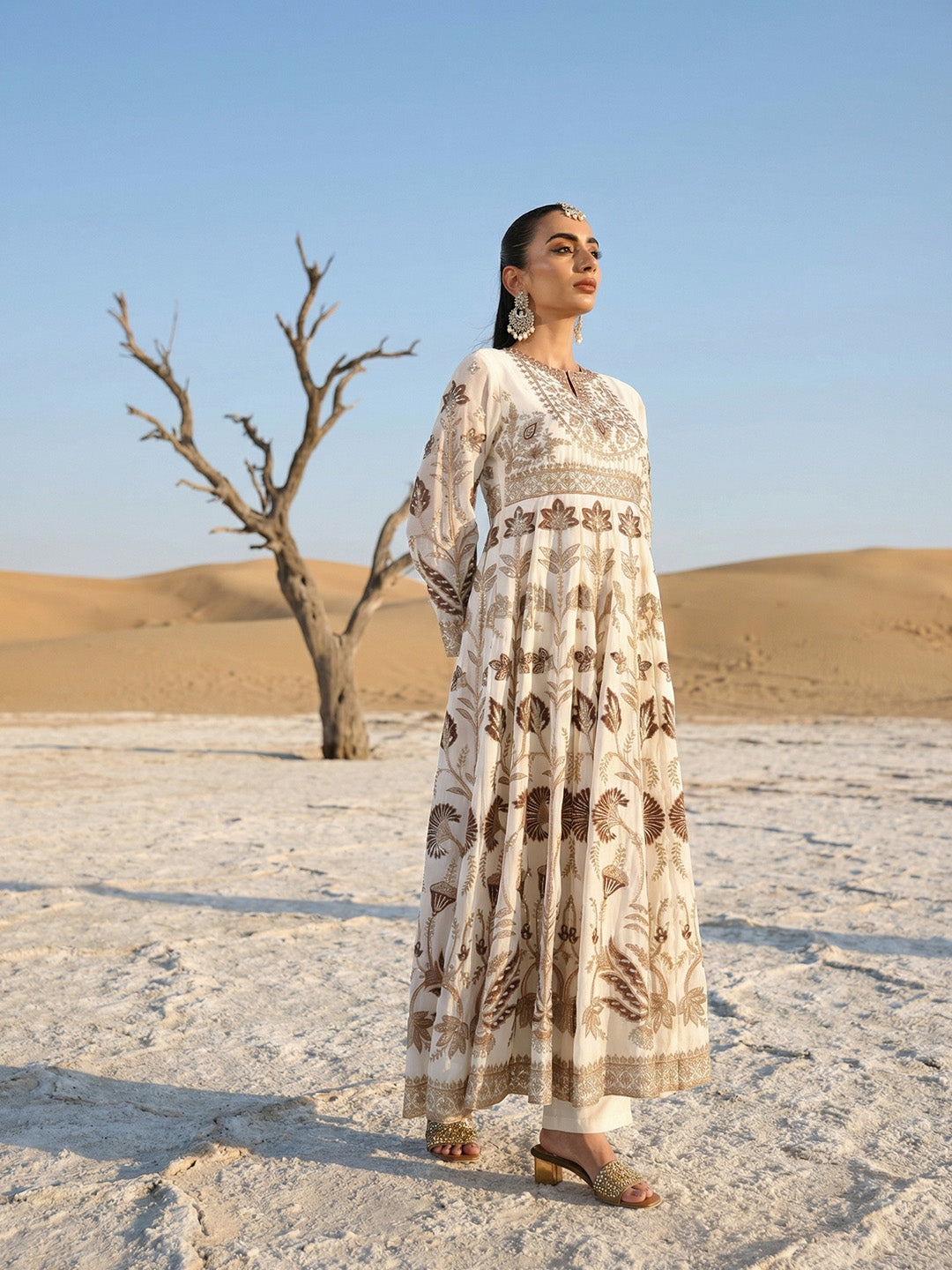 Rich Off white  Anarkali  Kurta sets