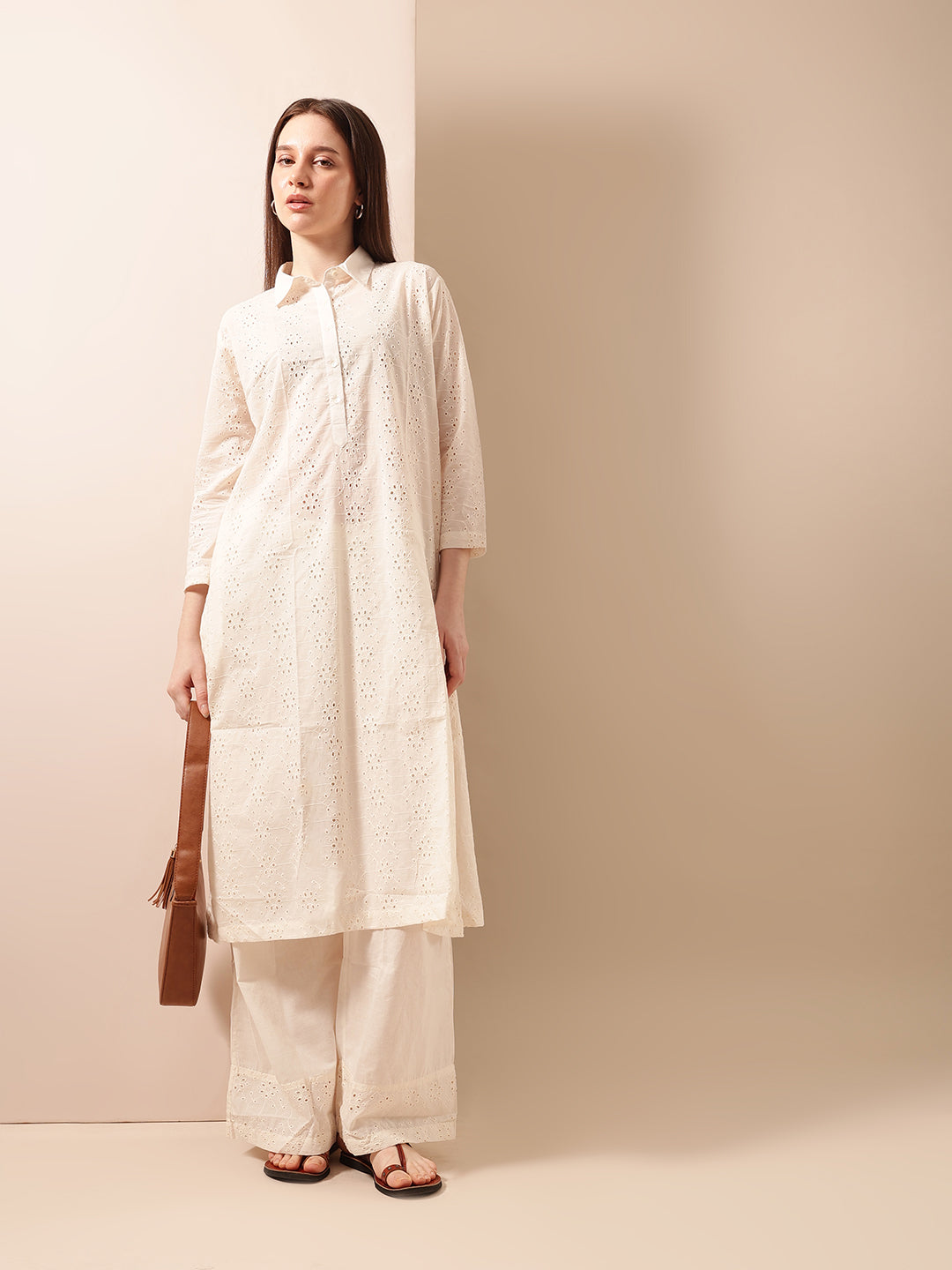 Graceful Natural A Line Kurta Sets