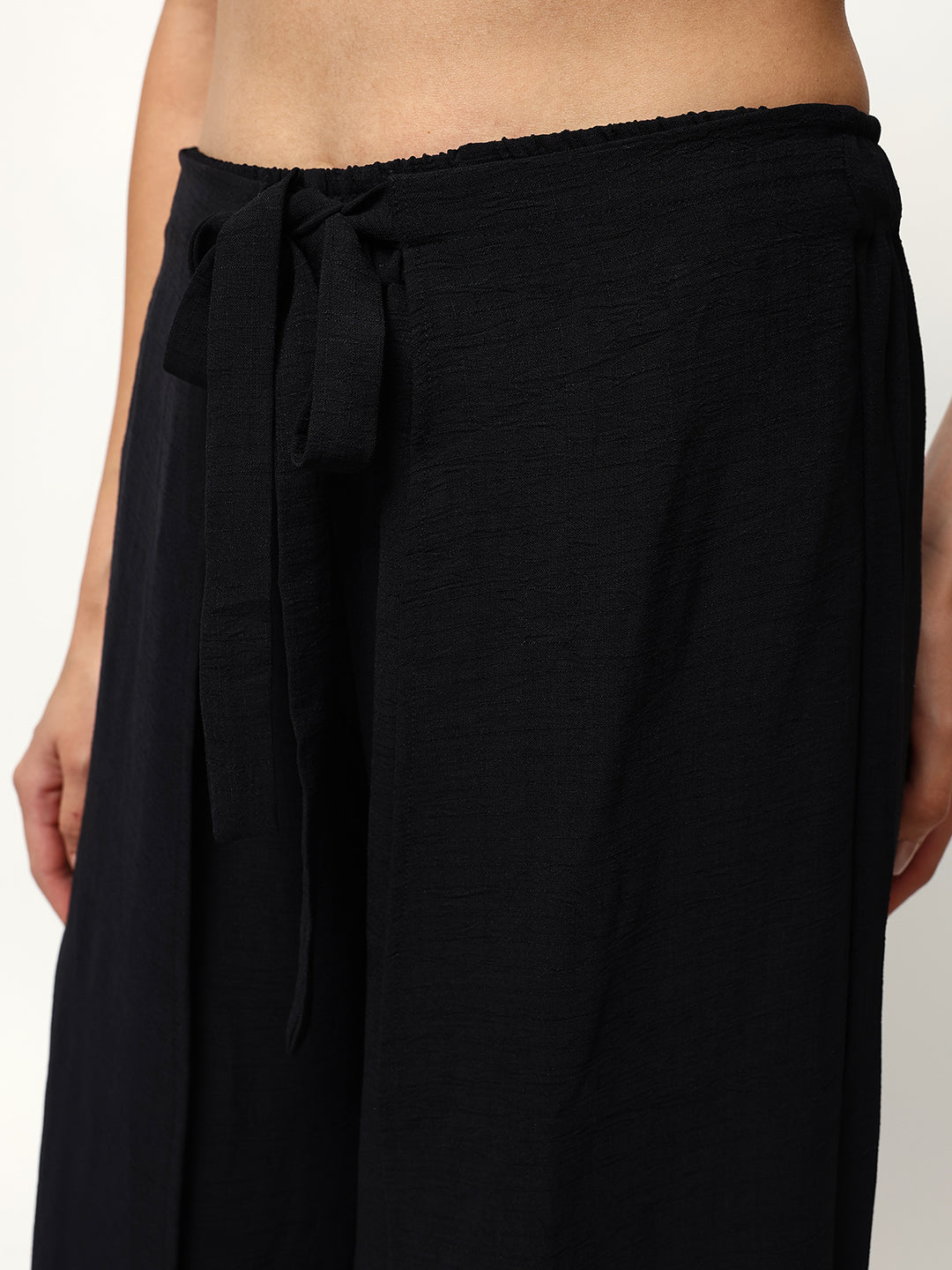 Comfy Black  Flared Trouser