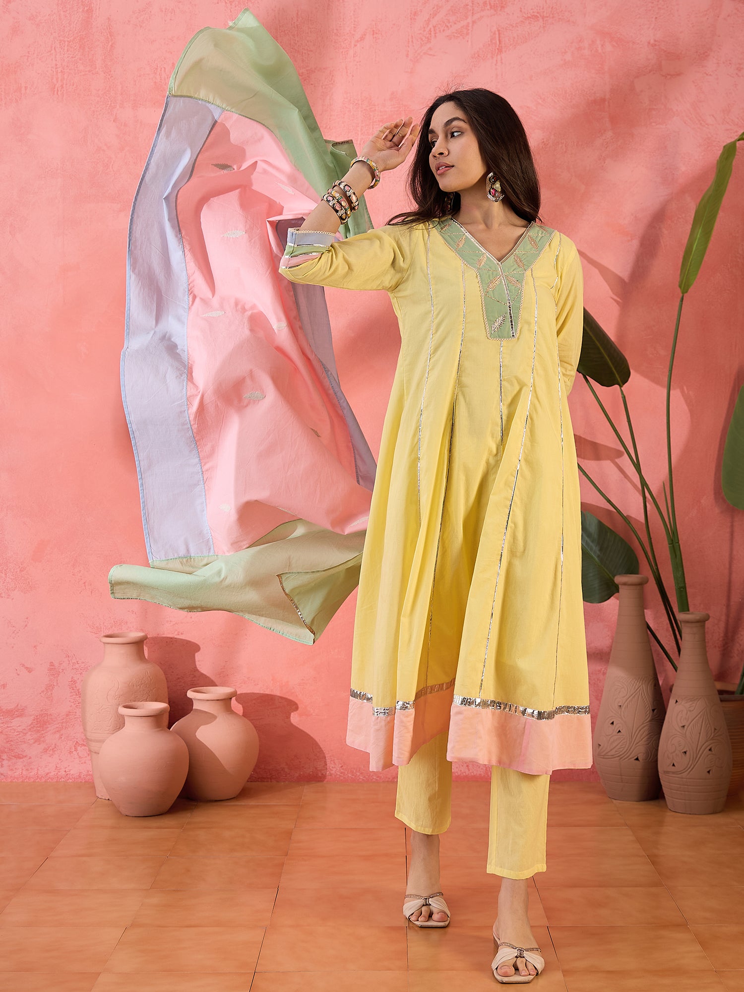 Comfy Embroidered Pure Cotton Kurta Sets