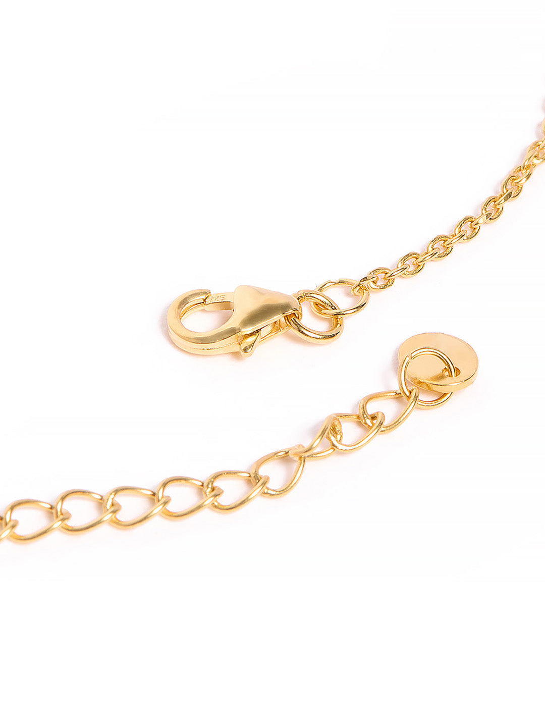 925 Silver Gold Plated Zircon Mangalsutra