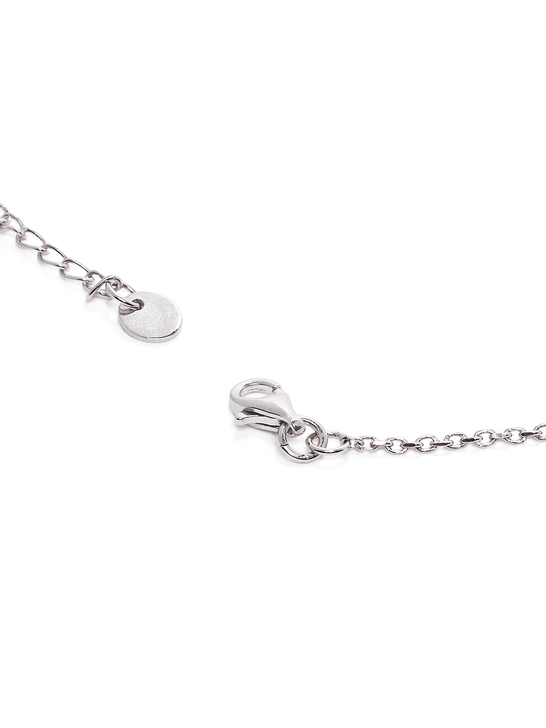 925 Silver Rodium Plated Zircon Fantasy Necklace