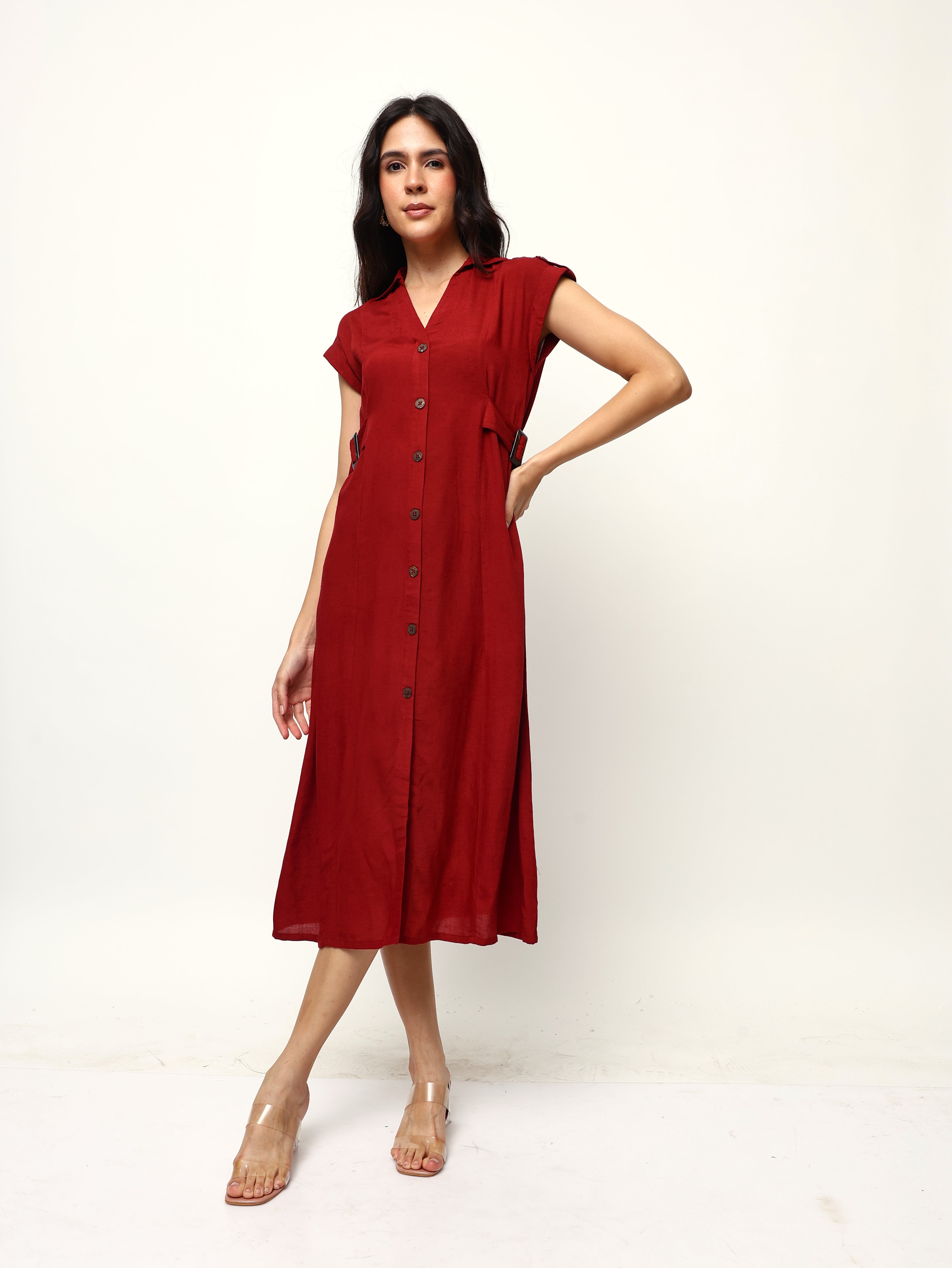 Comfy Rust   Straight Dresses