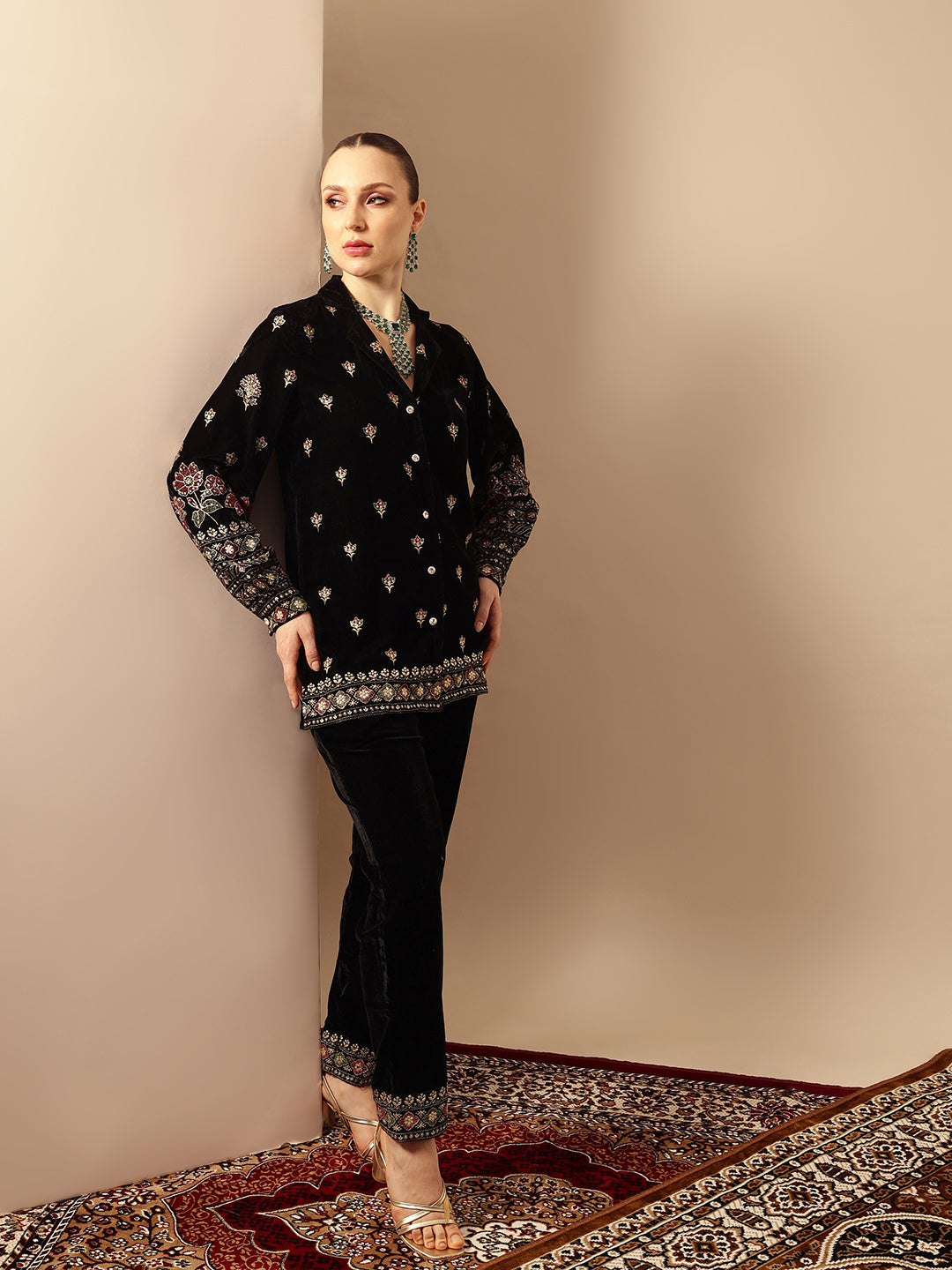 Rich Black Regular Co-ords