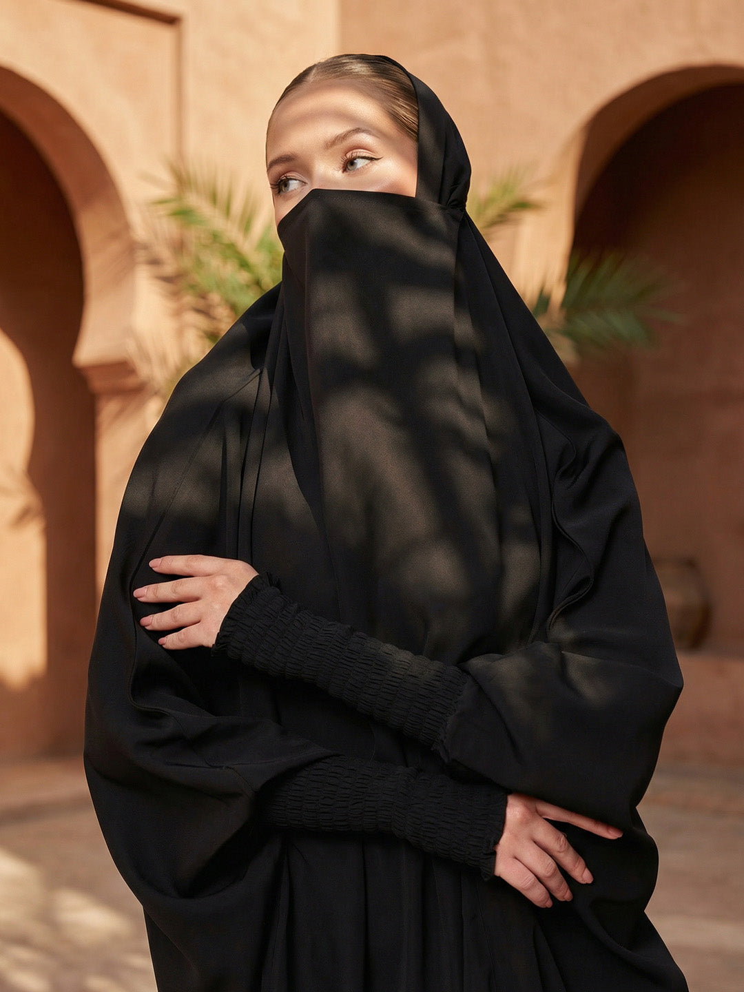 Rich Black Relaxed Abaya