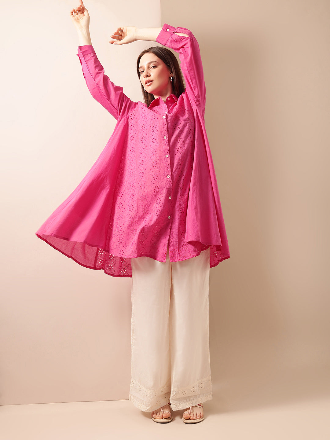 Graceful Natural A Line Tops