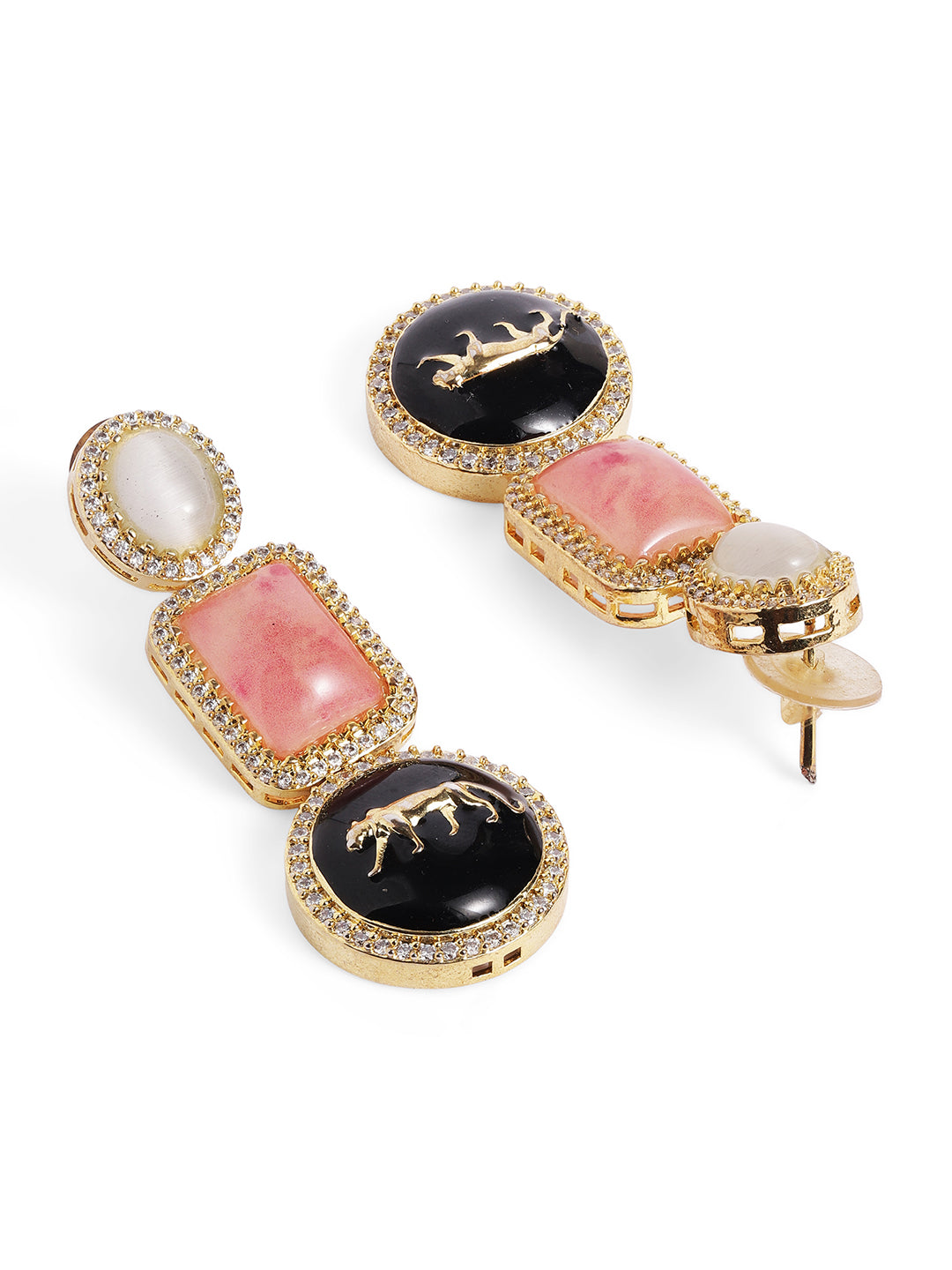 Multi Colour Gold Plated Jewellery Set