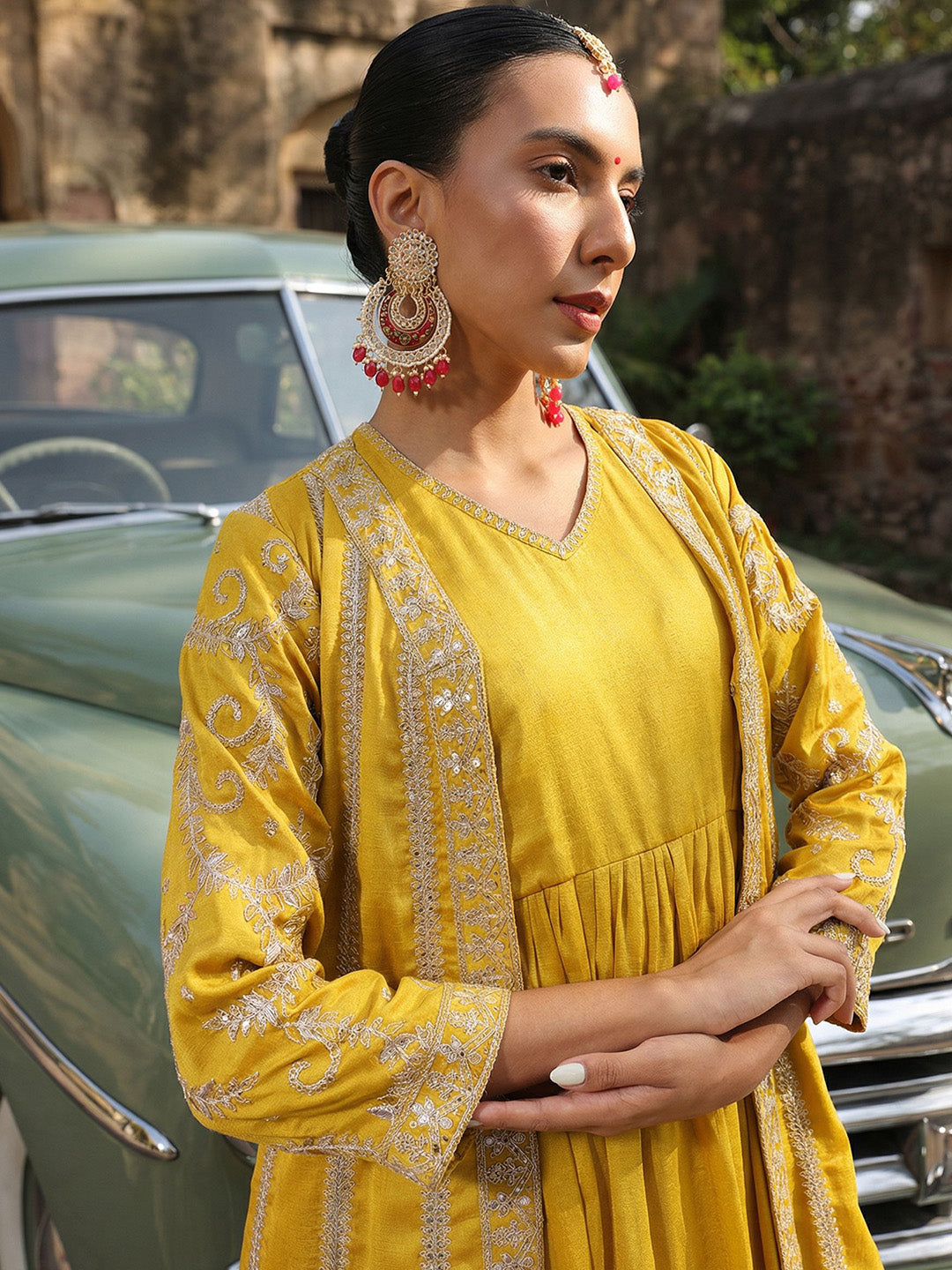 Rich Yellow A Line Dresses