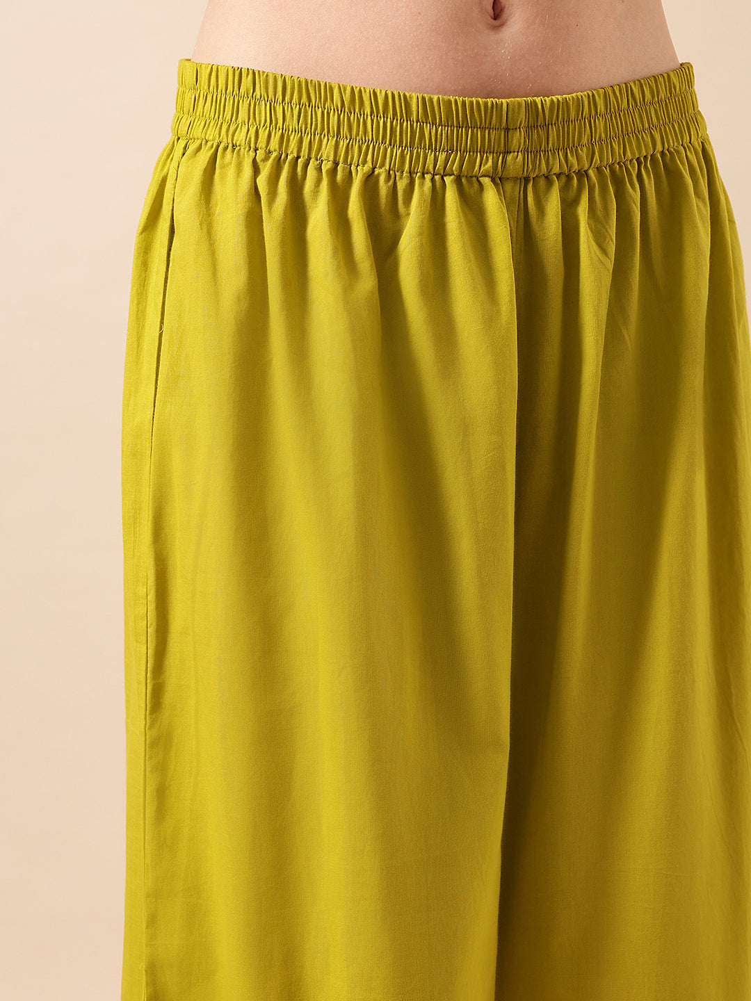 Graceful Avacado A Line Kurta Sets