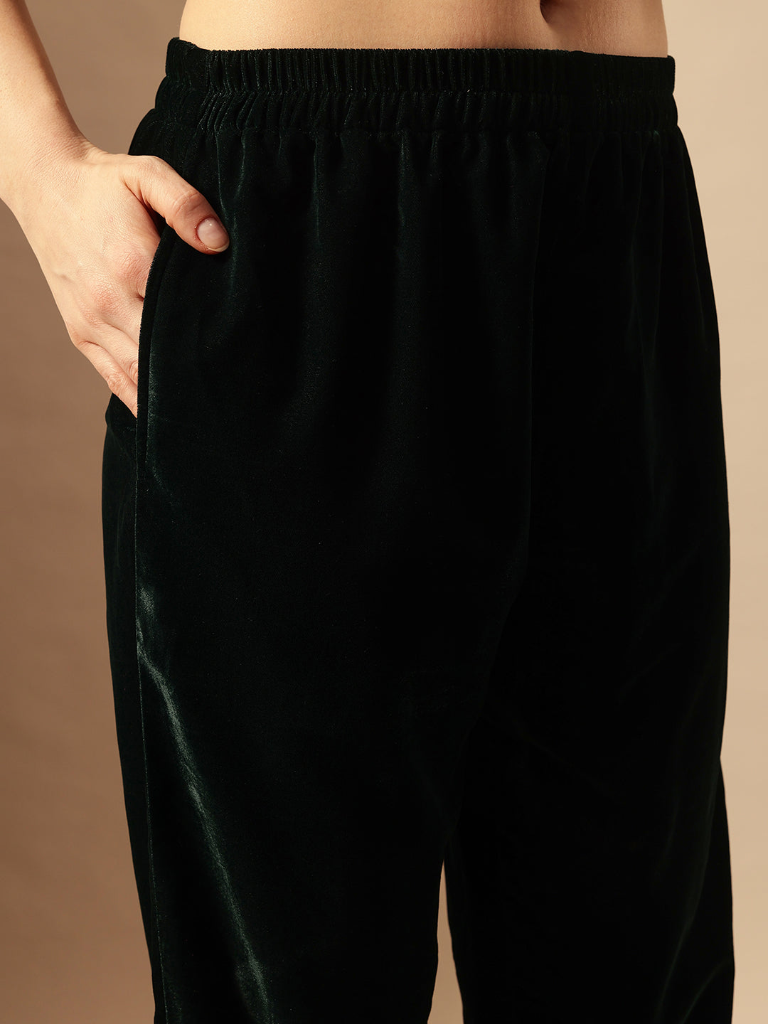 Rich Dark Green Kaftan Set Co-ords