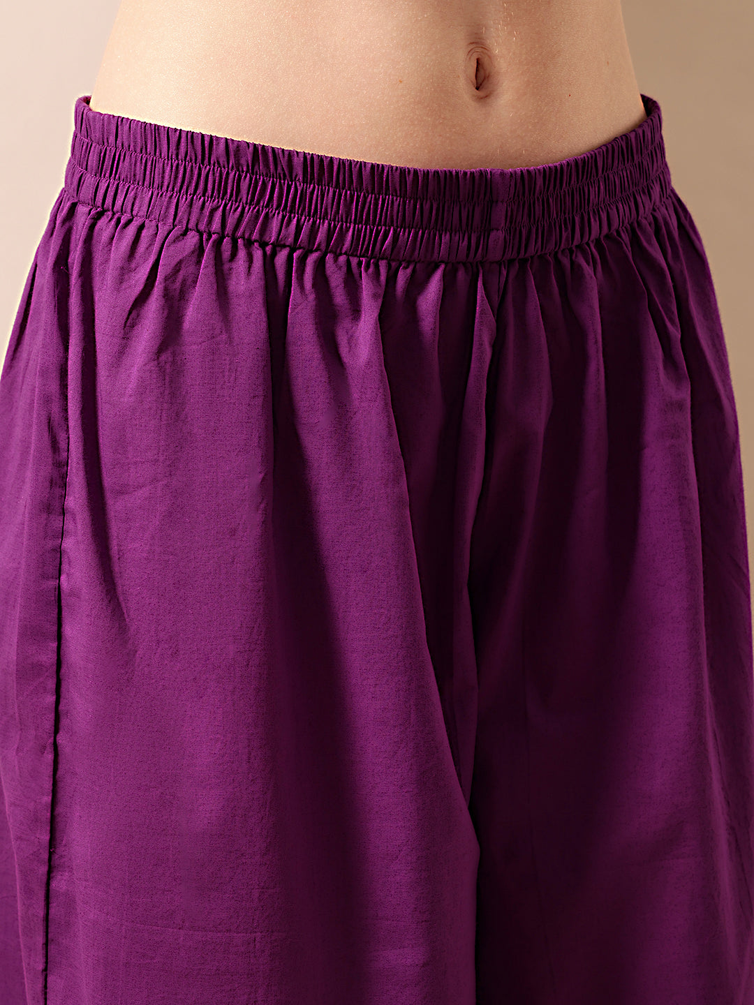 Graceful Purple A Line Kurta Sets