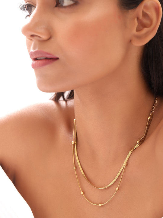 Ishin Gold  Colour Gold Plated Chain