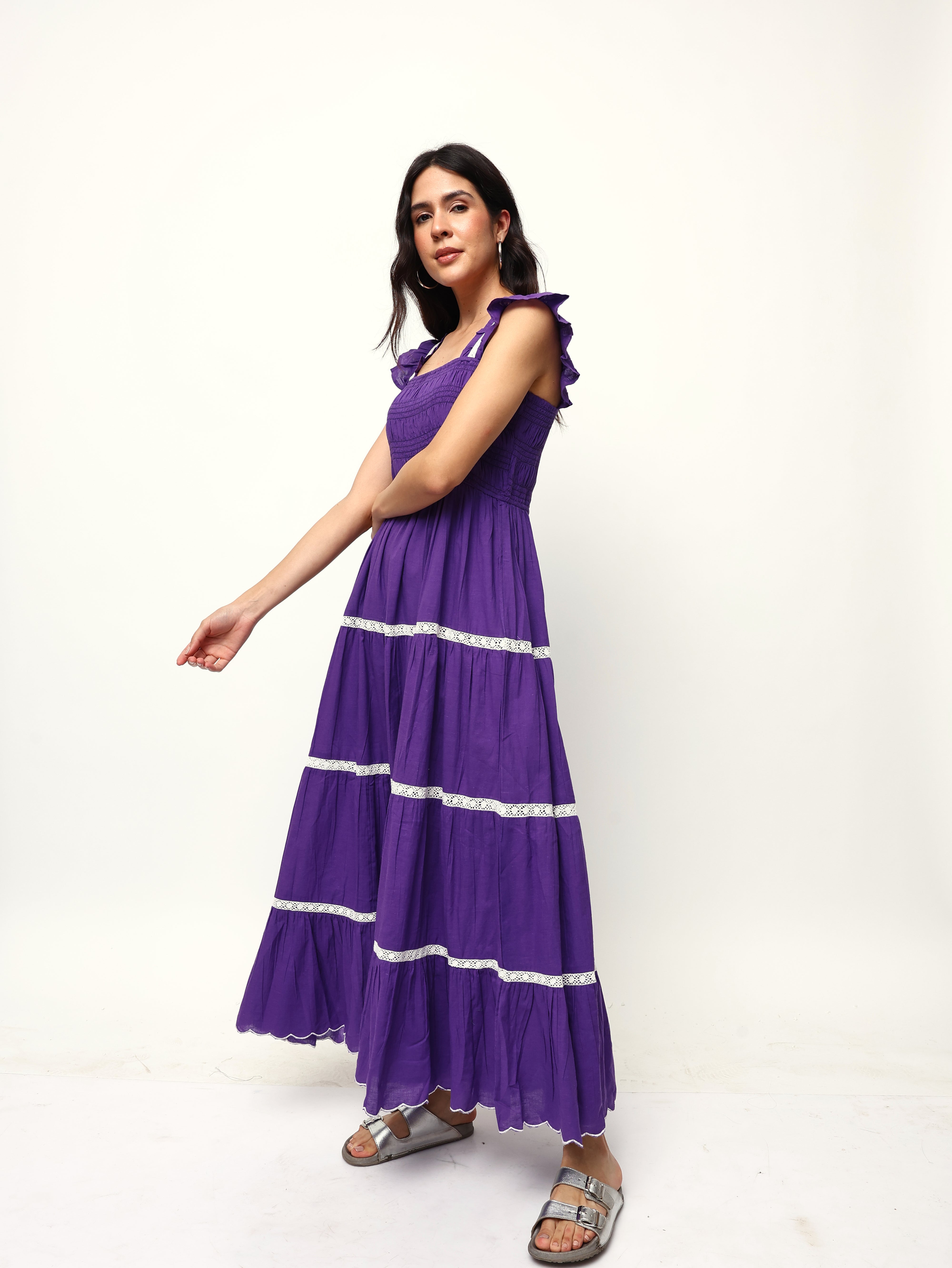 Buy Comfy Purple Fit & Flare Dresses Buy Comfy Purple Fit & Flare Dresses