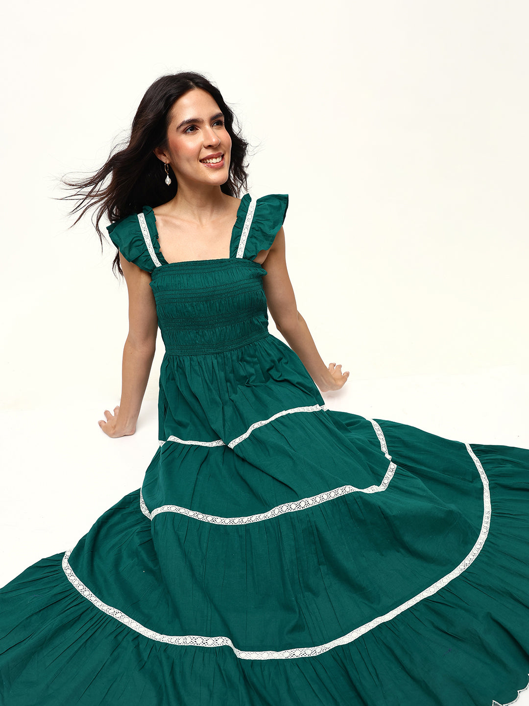 Comfy Green  Fit & Flare Dresses