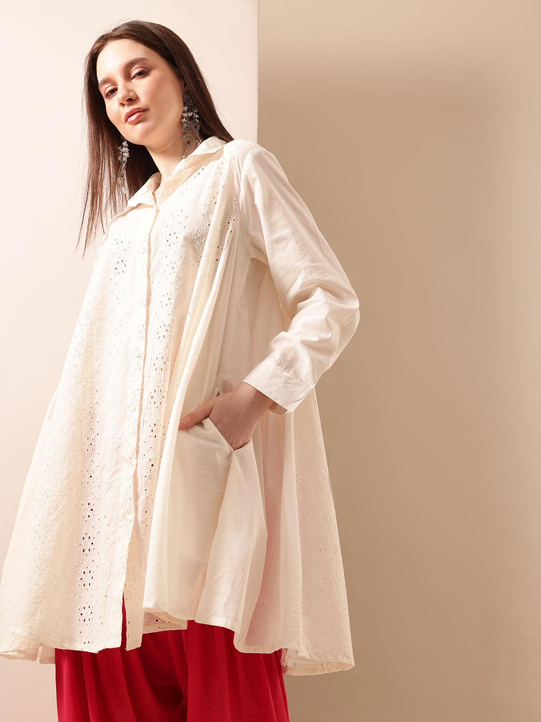 Graceful Natural A Line Tops