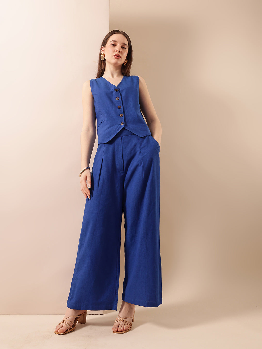 Comfy Royal Blue Straight Co-Ords