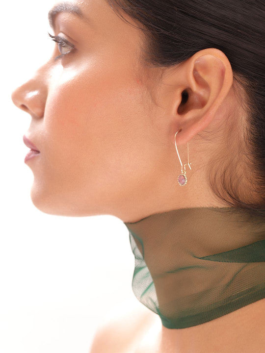 Ishin Gold Colour Gold Plated Stud Earring