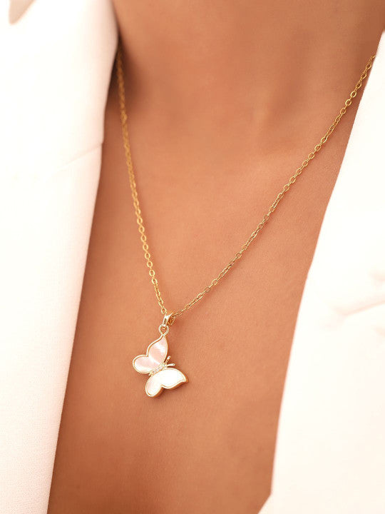 Ishin Gold  Colour Gold Plated Artificial Stones And Beads Chain