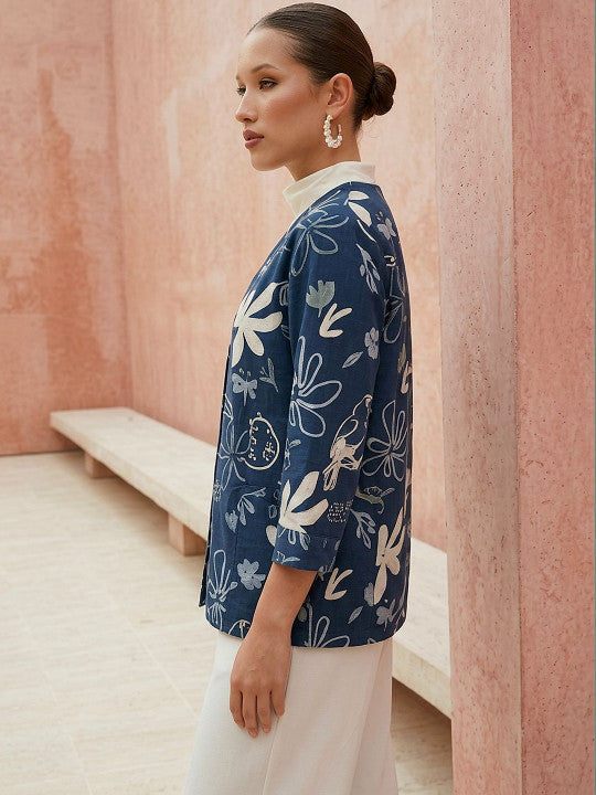 Comfy Indigo Pratidin Printed Kurtis