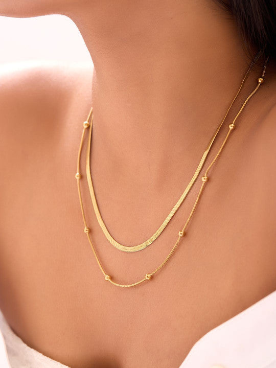 Ishin Gold  Colour Gold Plated Chain