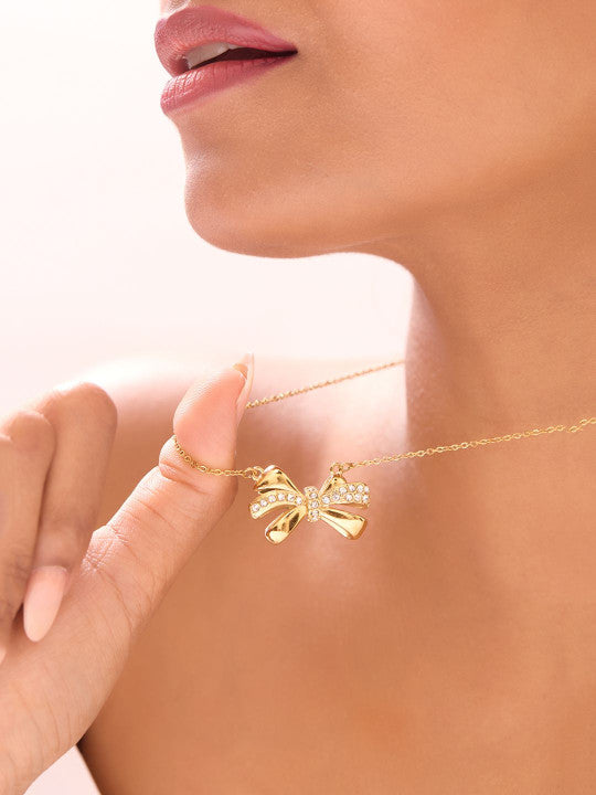 Ishin Gold  Colour Gold Plated Artificial Stones And Beads Chain