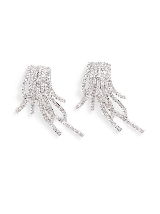 Ishin Gold Colour Gold Plated Stud Earring