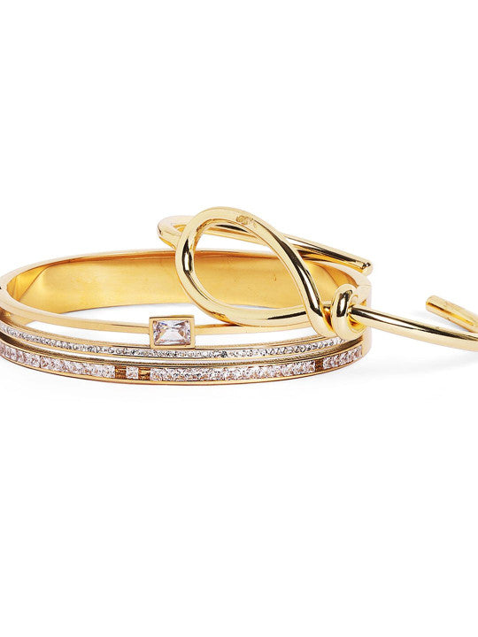 Ishin White Colour Gold Plated Artificial Stones And Beads Armlet