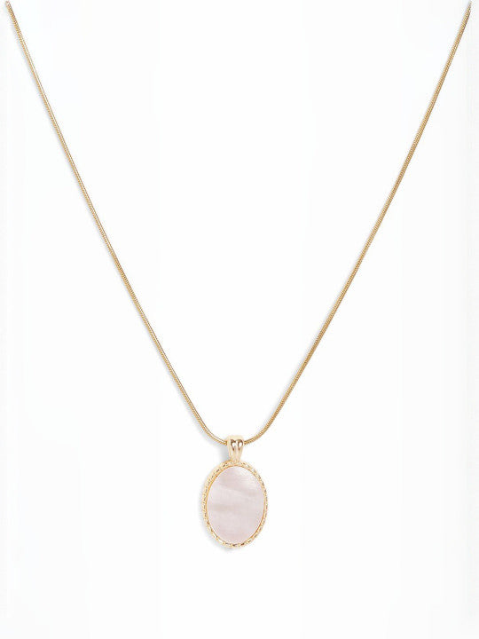 Ishin White  Colour Gold Plated Artificial Stones And Beads Chain