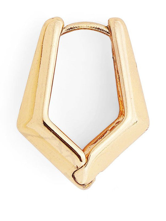 Ishin Gold Colour Gold Plated Stud Earring
